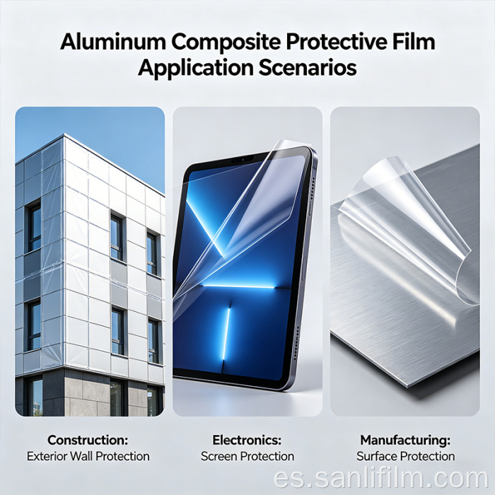 Película protectora de panel compuesto de aluminio
